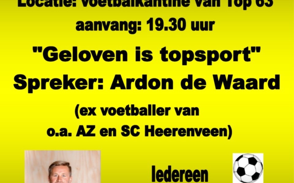 Jeugddienst in de TOP’63 kantine