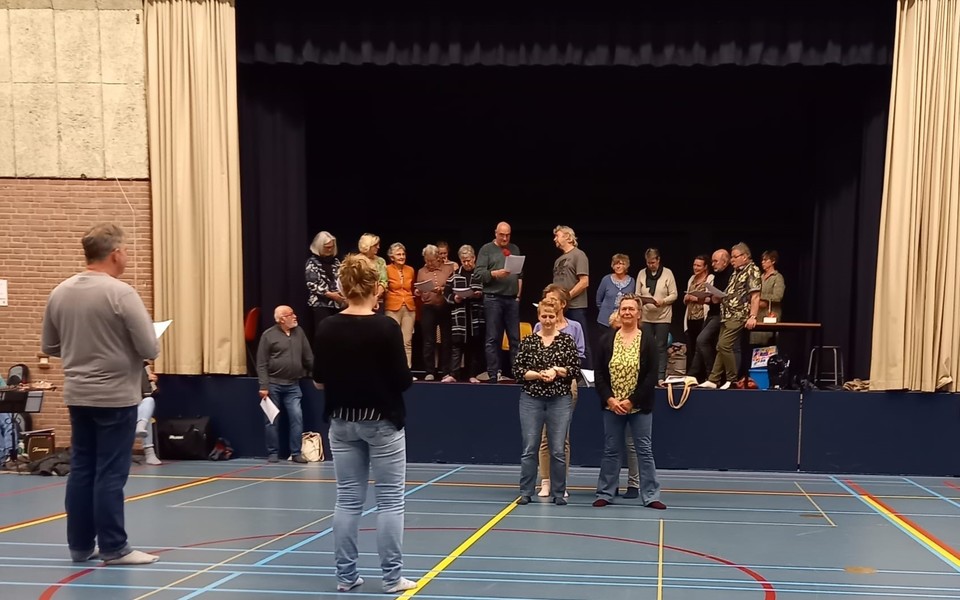 Eén van de eerste repetities