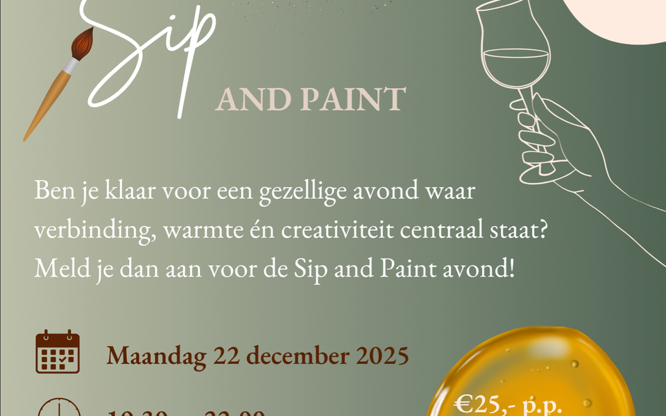 Sip and Paint avond bij Verblijf bij BYNT