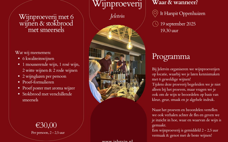 Wijnproeverij in it Harspit